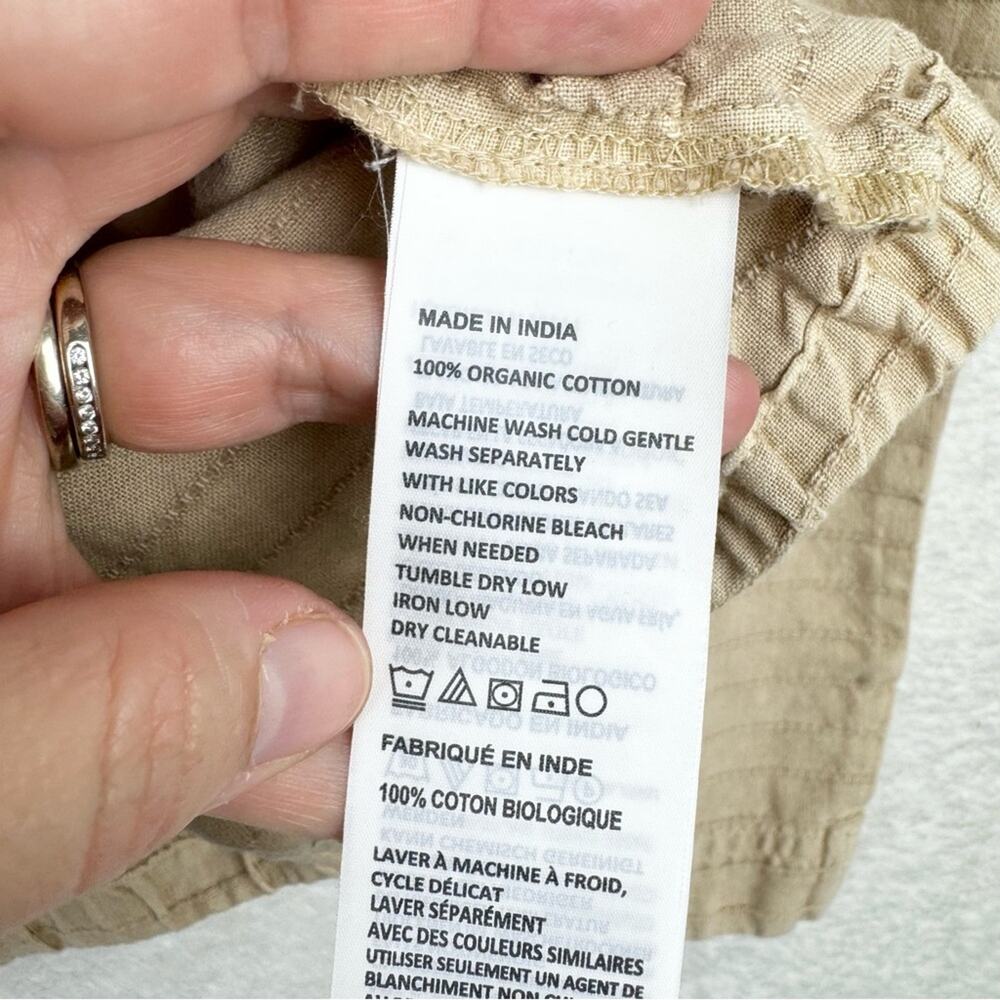 PrAna Women's Farin Textured Hooded Pullover Top/Jacket In Stone Cream Size S‎ - Picture 10 of 15